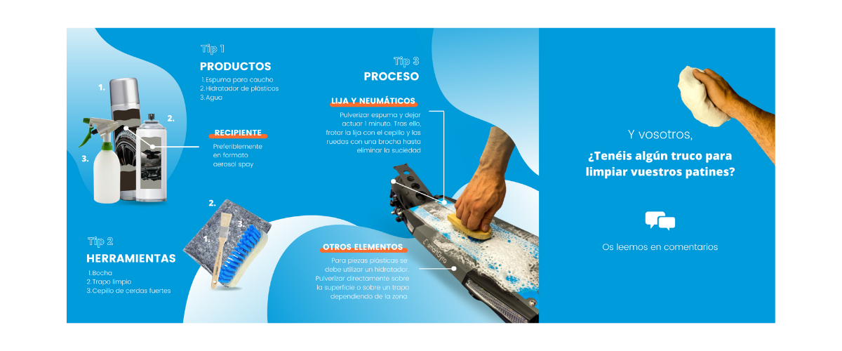 LIMPIEZA PATINETES ELÉCTRICOS
